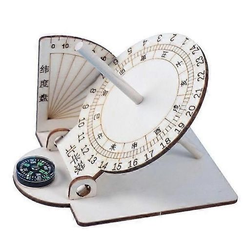 Horloge Solaire Équatoriale En Bois, Modèle Scientifique, Aide À L'apprentissage, Jouets Éducatifs