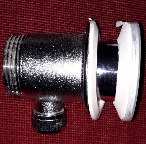 Bonde de lavabo, chrome, sans tirette 