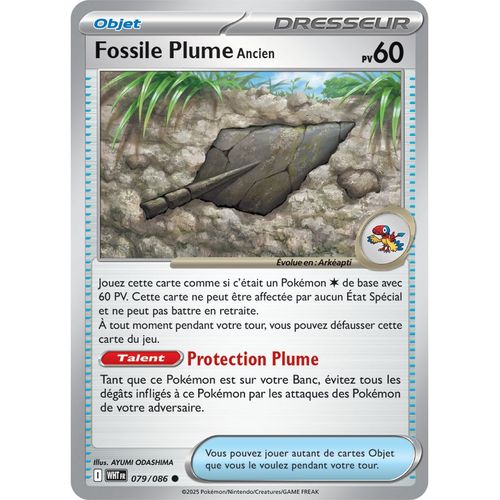 Fossile Plume Ancien - 079/086 - Flamme Blanche
