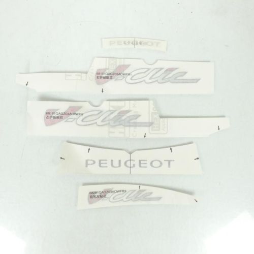 Jeu De Décors Pour Scooter Peugeot 50 V-Clic Après 2018 802876 Rouge Blanc Neuf