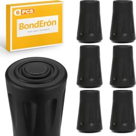 Lot De 6 Embouts En Caoutchouc De 10 À 12 Mm-Antidérapants-Pour Bâtons De Randonnée,Marche Nordique,Bâtons De Marche,Béquilles,Pour Asphalte Et Terrain