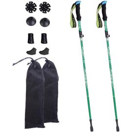 Bâtons De Randonnée Télescopiques Ultra-Léger Bâtons De Marche Pliable Antichoc Antidérapant Bâtons Réglable De 36 À 130 Cm Et Fermeture Pour Le Conditionnement Du Trekking
