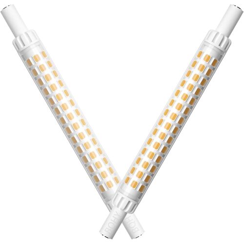 Kal-Lot De 2 Ampoules Led R7s 118 Mm, 9,5 W 230 V, Blanc Chaud 3000 K, Équivalent À Une Ampoule Halogène 80-100 W, 360 Degrés