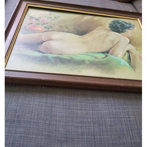 Peinture Nu Féminin Sur Panneau