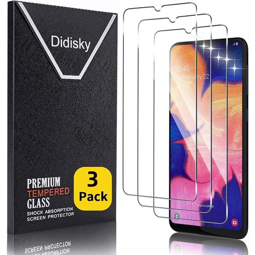 Lot De 3 Protecteur Verre Trempé Pour Samsung Galaxy A10, Film Protection Écran, Résistance Aux Rayures, Dureté 9h, Pas De Bulles, Haute Définition