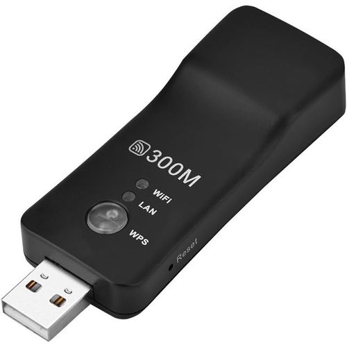 SUBZONAL-Répéteur USB WiFi, Amplificateur de Signal Filaire et sans Fil AP Adaptateur réseau WiFi Smart TV Amplificateur Multifonctionnel, Extension USB Hotspot Haute Puissance alimenté par USB