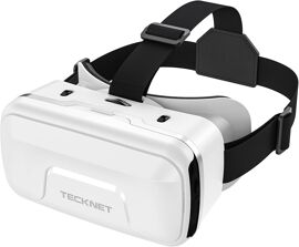 Mevronisshop-Casque Vr Pour Smartphone, Lunettes De Réalité Virtuelle Mobile Avec Lentilles Hd Anti-Bleu 110° Fov, Casque 3d Pour Enfants Compatibles Iphone Samsung Android 4.7-7.2"" - Blanc