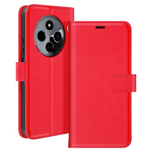 Étui pour Xiaomi Redmi 14C Portefeuille avec Dragonne Mayaxess Rouge