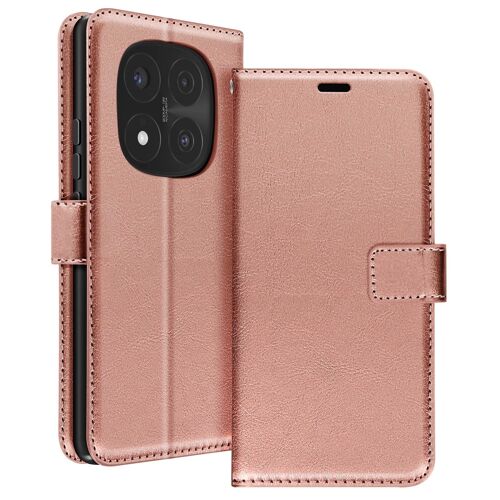 Étui pour Redmi Note 14 Pro et 14 Pro Plus Portefeuille avec Dragonne Mayaxess Rose champagne