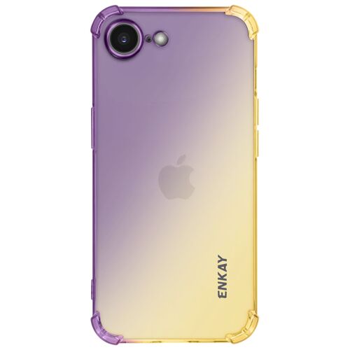 Coque Silicone pour iPhone 16e Dégradé Enkay Dorée
