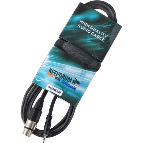 MC-008 X J 3 m XLR femelle ¿ 3,5 mm Mini Jack Câble microphone