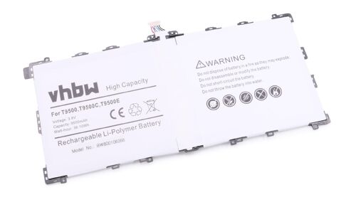 vhbw batterie compatible avec Samsung Galaxy Note 12.2 3G, 12.2 LTE 32GB, 12.2 WiFi, 12.2 tablette (9500mAh, 3,8V, Li-ion)
