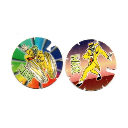 Lot De Deux Pogs Bn : Troc'S Volants Mask N° 04 Et 10