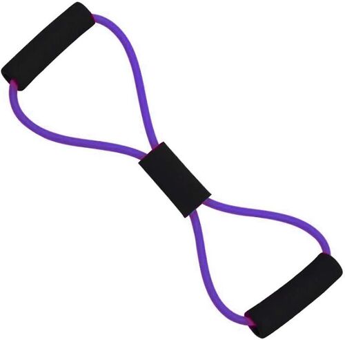 2025 - 2 Bandes De Résistance Multifonctions Avec Poignée, Corde De Traction Élastique Pour Yoga (8 Mots)