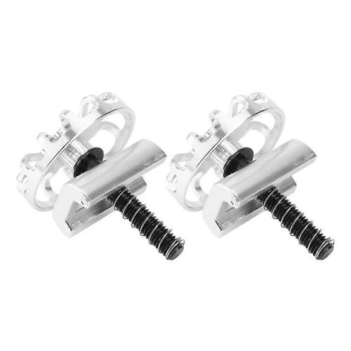 Lot De 2 Pinces De Charnière Pour Vélo Pliable, En Alliage D'aluminium Cnc, Boucle En C, Pour Charnière De Vélo, Accessoires De Vélo, Argent