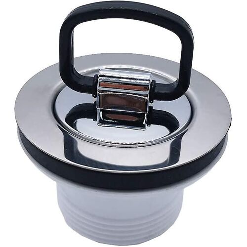 Bonde d'évier avec couvercle étanche 1"" hauteur 70 mm, évier de cuisine, acier inoxydable