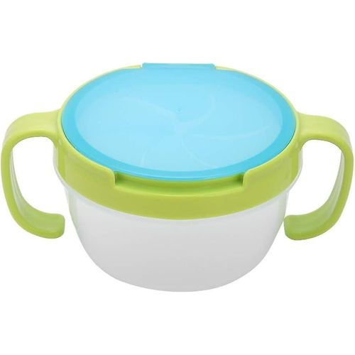 Bol D'alimentation Pour Bébé, Récipient À Collation Anti-Éclaboussures, Récipient À Déjeuner À Double Poignée, Garde Les Aliments Au Chaud, Réfrigéré Plus Longtemps, Bol Pour Bébé (Vert)