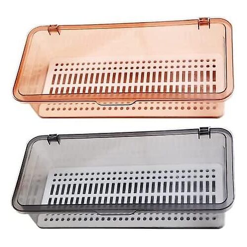 Boîte À Couverts Boîte De Rangement Pour Couverts De Cuisine, 2 Pièces Égouttoir À Couverts Avec Maille, Baguettes Couverts Ou