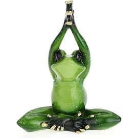 2025 - Statue De Jardin En Résine Statue De Grenouille Collection Statue Statue De Yoga De Grenouille Décoration Ex