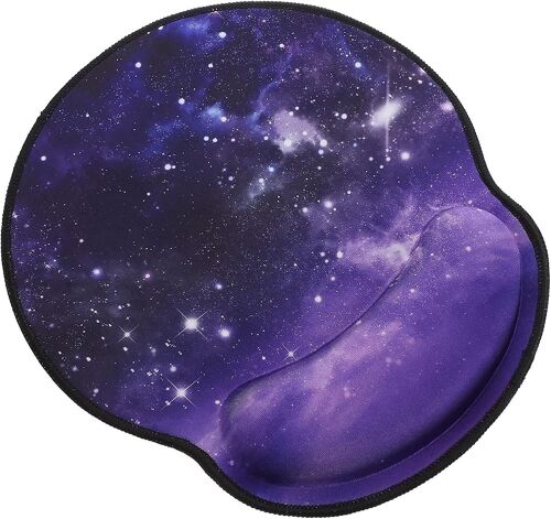 1 pièce de base de souris portable repose-poignet tapis de souris durable confortable repose-poignet tapis de souris épais ergonomique tapis de souris pour souris d'ordinateur violet