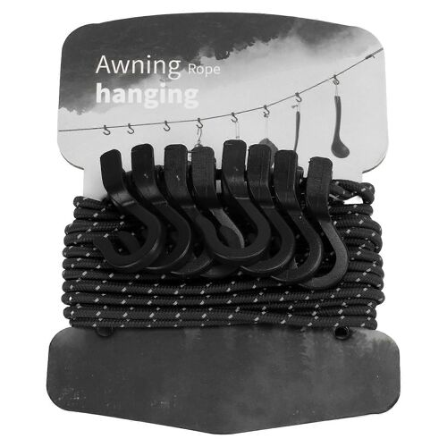 Étendoir à linge portable d'extérieur, multifonction, réglable, antidérapant, avec crochets, noir