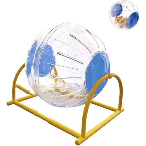 Balle Silencieuse Pour Hamster De 14 Cm, Grande Balle D'exercice Transparente Avec Support
