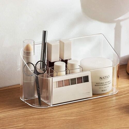 Organisateur de plateau de maquillage Organisateur de gloss à lèvres Armoire de salle de bain Plateau de rangement cosmétique Maquillage
