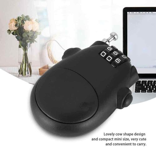 Cadenas à combinaison 2025 avec câble à 3 chiffres, câble extensible de 80 cm, forme de génisse, sécurité personnalisée