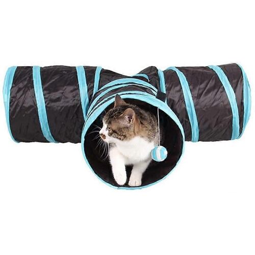 Tunnels Pour Chats, Jouets De Jeu Froissés, Tube Pliable Avec Labyrinthe À Balles, Maison Pour Chat, Animal De Compagnie Interactif Pour Chat, Chiot, Chaton, Lapin