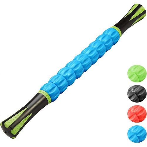 Rouleau De Massage Musculaire 46 Cm Avec Poignées Ergonomiques, Appareil De Massage Ultra-Portable Pour Le Myofascial