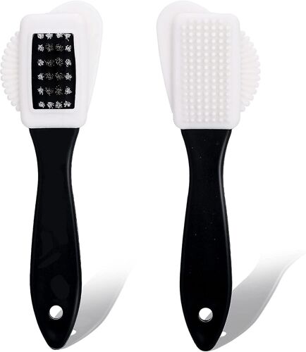 2025 - Lot De 2 Brosses À Cuir Multifonctions Pour Le Nettoyage Des Chaussures En Daim