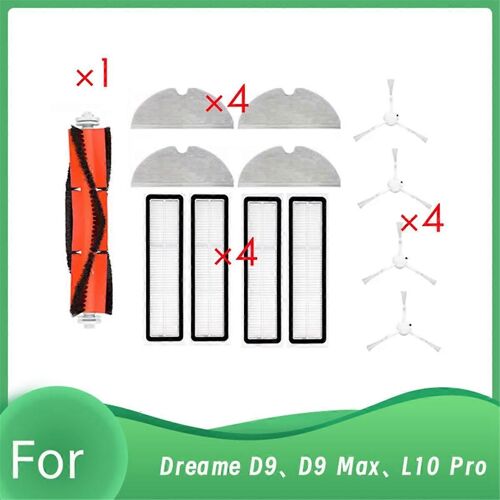 13PCS pour Dreame D9 / L10 Pro Robot Aspirateur Accessoires