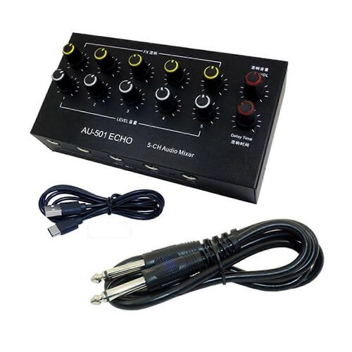 Mixeur Audio 5 Canaux,Mini-Extenseur De Microphone Portable B