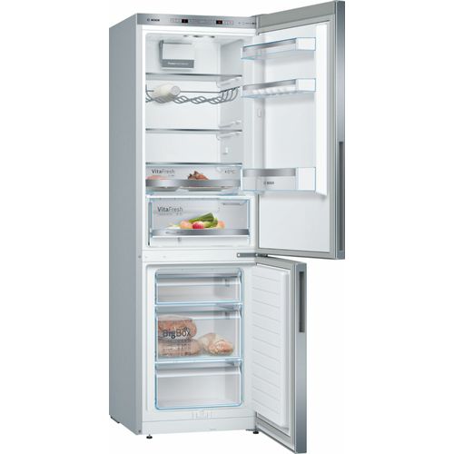 Bosch - Réfrigérateur combiné 60cm 308l metal look KGE36ALCA