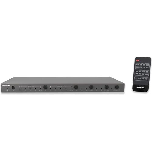 Commutateur HDMI - MARMITEK - Connect 642 Pro-4K 60 Hz - 4 Entrées 2 Sorties - ARC - Sortie Optique