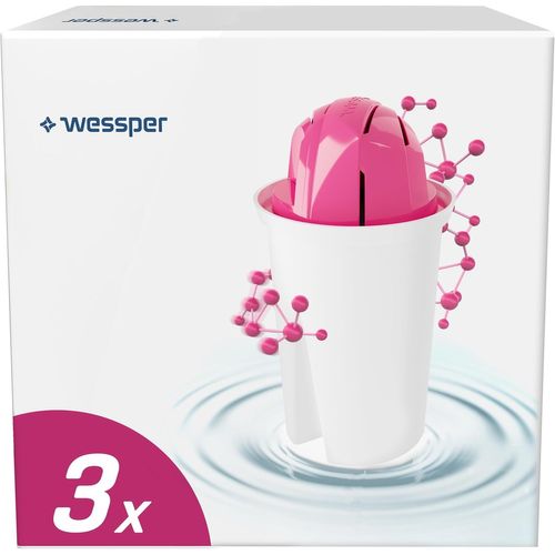 KAKYL-Cartouche De Filtre À Eau En Magnésium,Filtre Pour Carafe Filtrante,Compatible Avec Brita Classic,Dafi Classic,Pearlco Classic,Sans Bpa-3 Pièces