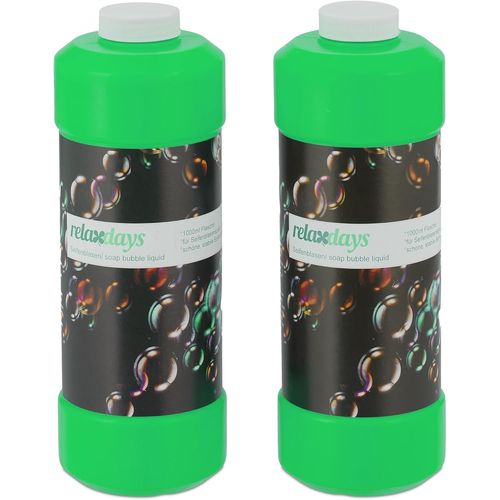 Kakyl-Solution Rechargeable Pour Bulles De Savon,Lot De 2,1 L Par Bouteille,Liquide,Pour Souffleurs,Vert