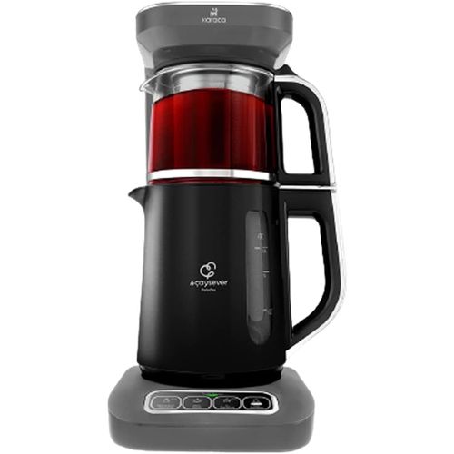 KAKYL-Caysever Robotea Pro 4-En-1 Theiere Electrique Automatique,Machine À Café Filtré,Bouilloire À Thé,Theiere Avec Infuseur,2500W,Gris Espace