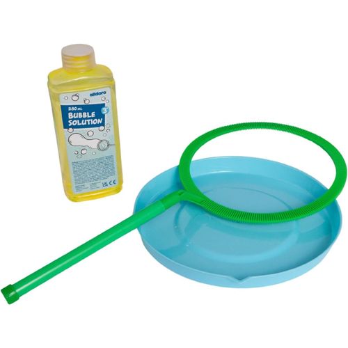 Kakyl-60636 Bubble Fun Anneau Géant Pour Bulles De Savon Env. 21cm Avec 250ml D'eau Savonneuse,Pour Bulles De Savon Jumbo,Pour Enfants À Partir De 3 Ans&adultes,Vert