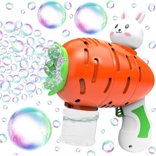 Kakyl-Pistolet A Bulles,Machines À Bulles De Savon,Pistolet A Bulles Automatique,Pâques Machine A Bulle Avec Solutions De Bulles,Bubble Gun Jouet Et Cadeau Pour Enfant Anniversaire Mariage Pâques