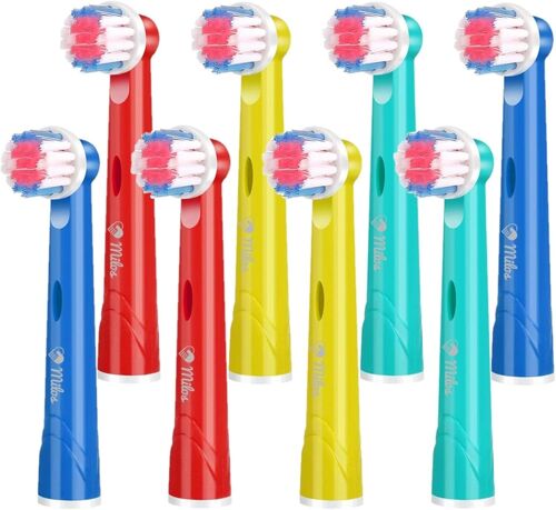 Kalanka-Têtes De Brosse À Dents Électrique Pour Enfants - Brossettes De Rechange Électriques Lot De 8 Têtes Pour Brosse À Dents Oral B Compatibles