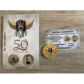 Pièce De Monnaie 50ans Anniversaire Gold Collection Figurine Goldorak Goldrake Actarus Grendizer Paris Or Avec Certificat D¿Authenticité Numéroté