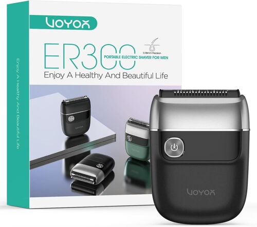 Mini Rasoir Electrique Mini Rasoir Portable Rasoir Electriques Hommes Pour Le Cou, Les Joues Et La Tête Rechargeable Par Usb Convient Pour Sortir Ou Voyager Rasoir Homme Er300 (Arg[Ras98035]