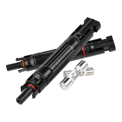 Porte-fusible solaire IP67 15 A 1 000 V en ligne,2 pièces