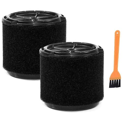 Lot de 2 filtres en mousse pour applications humides VF3700, pour aspirateurs d'atelier de 3 à 4,5 gallons