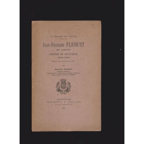 Jean-François Flicourt De Canchy, Peintre Et Sculpteur (1734-1794)