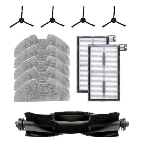 Lot de 12 brosses latérales de rechange pour aspirateur robot X8 Pro Series X8 Pro, filtre HEPA, kit de chiffons de nettoyage