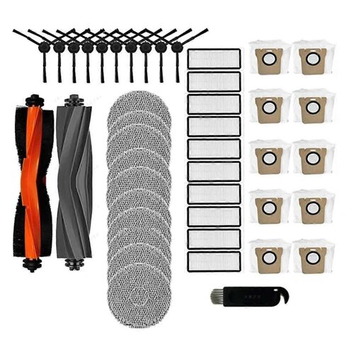 Pour aspirateur robot L20 Ultra / L30 Ultra / X20 Pro, brosse latérale principale, filtre HEPA, tampon de vadrouille, sac à poussière, accessoires de rechange