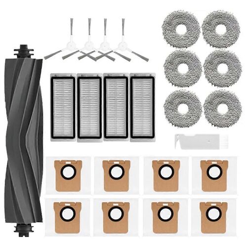 Pièces de rechange pour aspirateur robot L20 Ultra L30 Ultra, brosse principale en caoutchouc, brosse latérale, chiffons de nettoyage, filtre HEPA