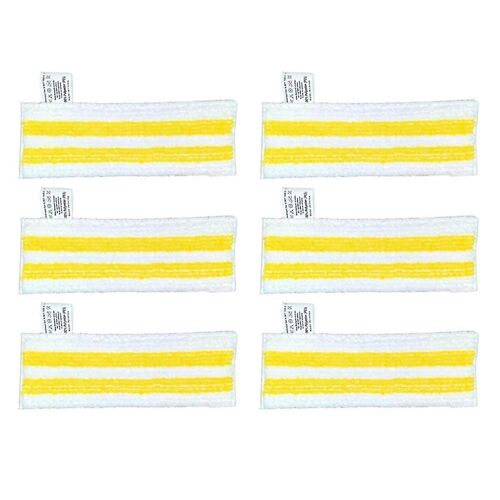 Lot de 6 chiffons de nettoyage vapeur en microfibre pour aspirateur à main Easyfix SC2 SC3 SC4 SC5